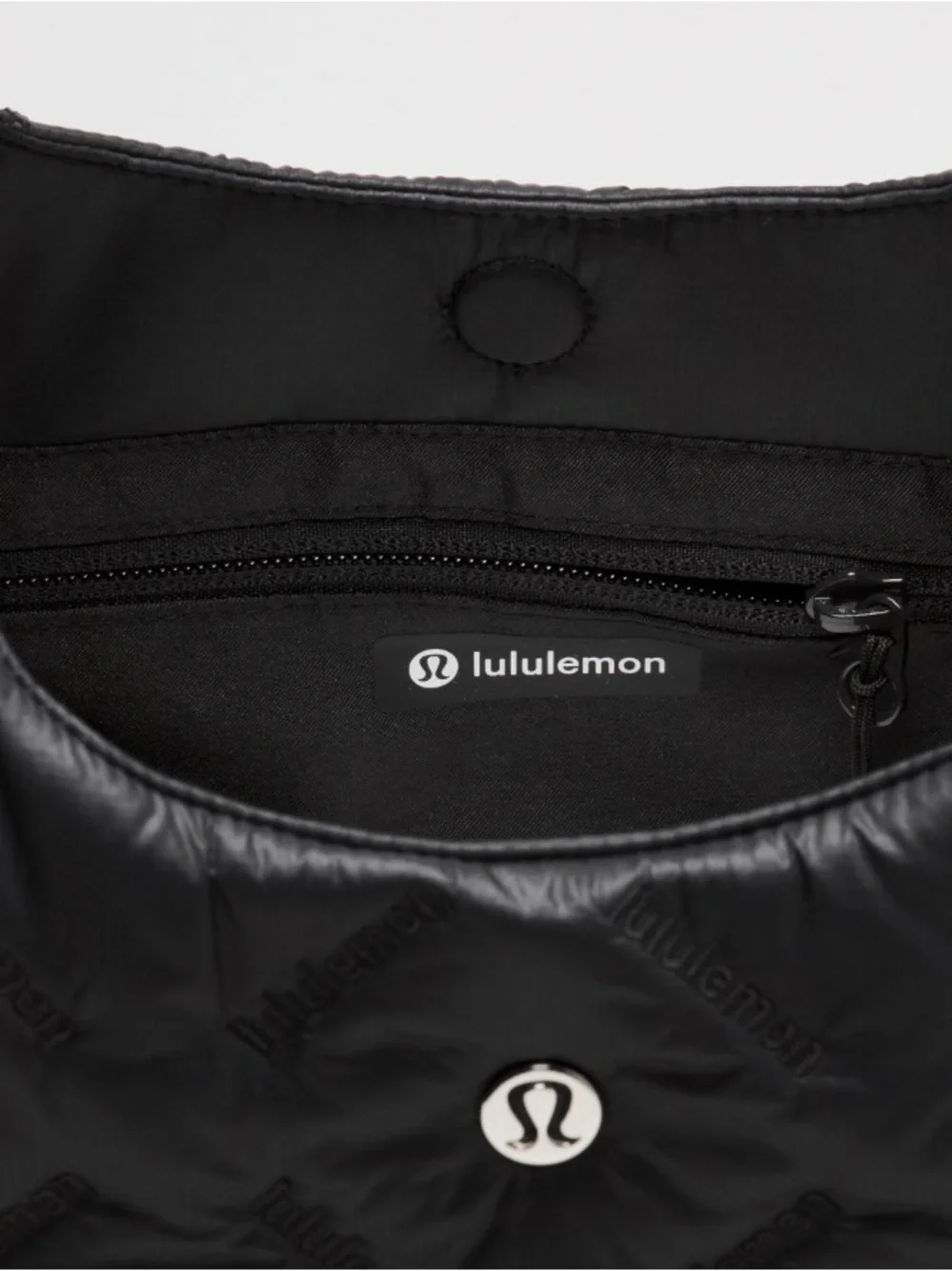 Lululemon Black Quilted Shoulder Hobo Bag